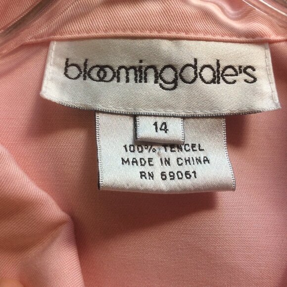 Bloomingdale's Pink Two Piece Shacket High Rise Crop Wide Leg Pant Set Size 14 - Picture 4 of 10